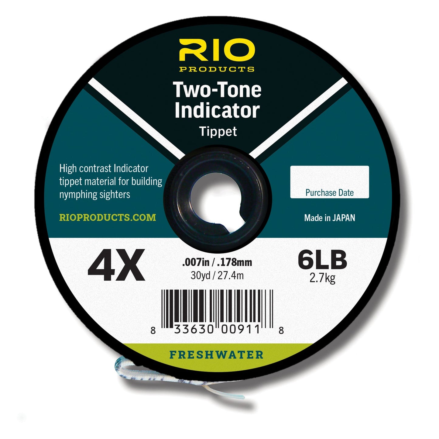 Rio Two-Tone Indicator Tippet Black/White