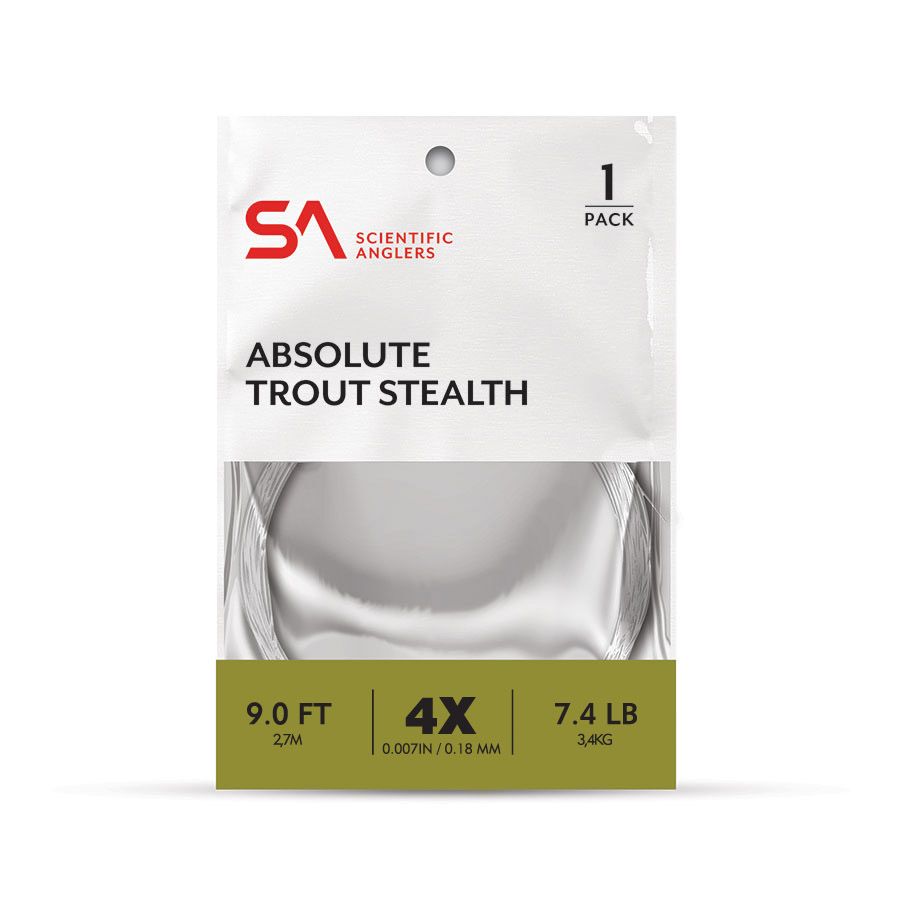 Scientific Anglers Absolute Tapered Leader 9' Trout Stealth