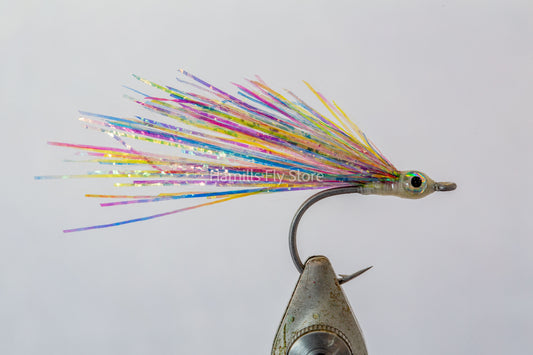Pat Swift Flies- S/W Rainbow Pearl #6