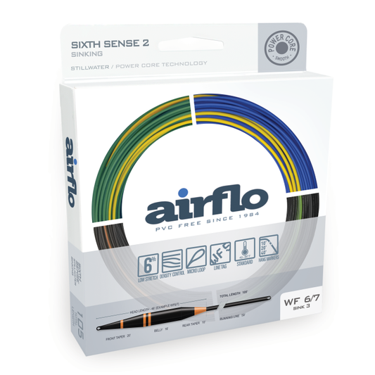 Airflo Sixth Sense Sinking Fly Line DI3,5 & 7
