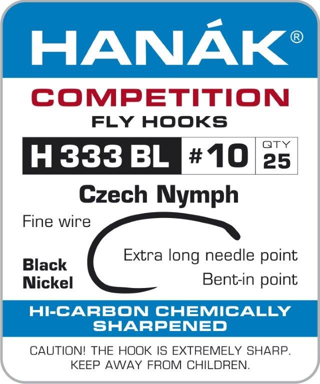 Hanak H333BL Czech Nymph Fly Hooks