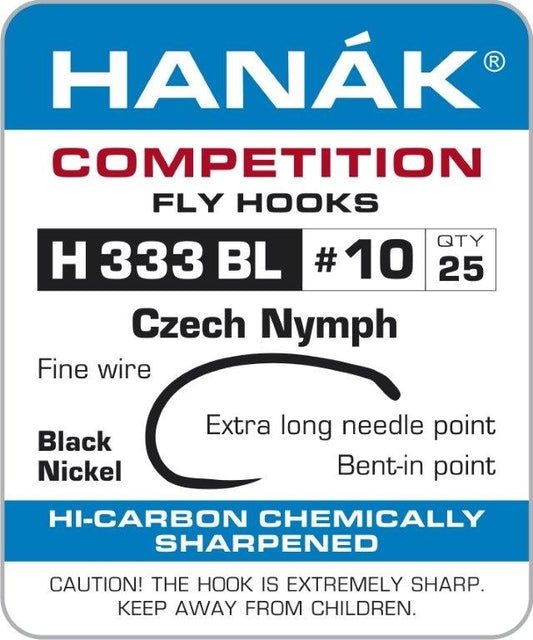 Hanak H333BL Czech Nymph Fly Hooks