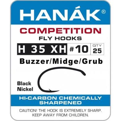 Hanak H35XH Buzzer/Midge/Grub Fly Hooks