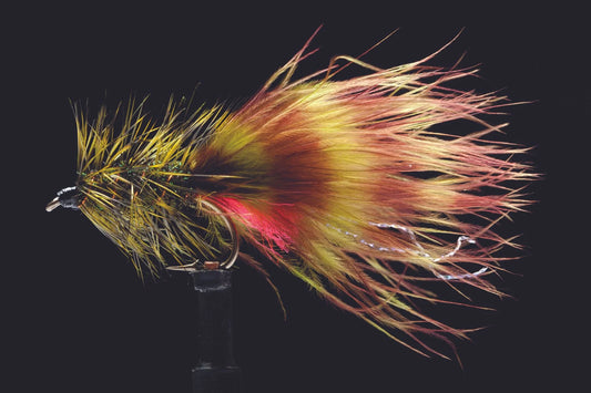 Manic Flies- Little Bugger Olive & Peacock #8