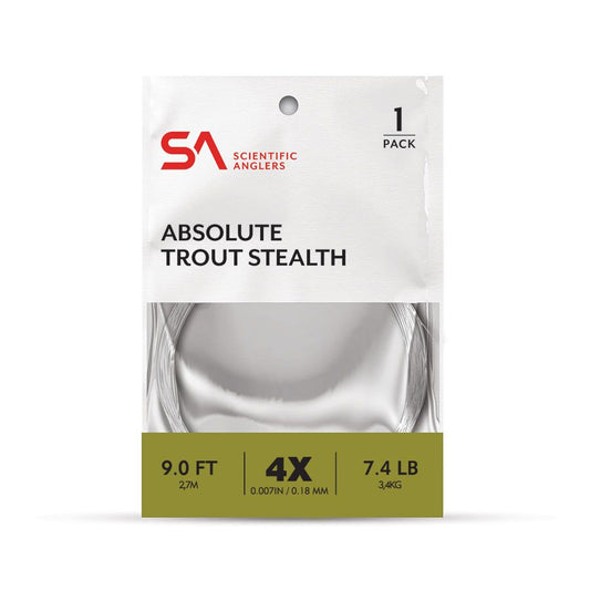 Scientific Anglers Absolute Tapered Leader 9' Trout Stealth
